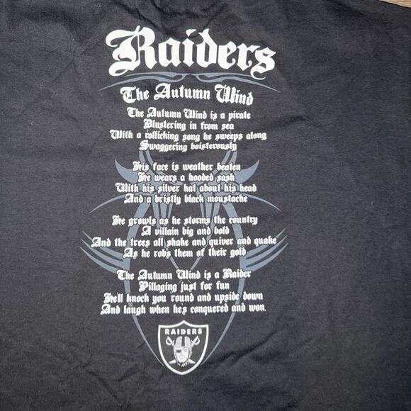 Las Vegas Raiders “The Autumn Wind is a Raider” T-shirt XL NWT 2011 Rare - Picture 6 of 7